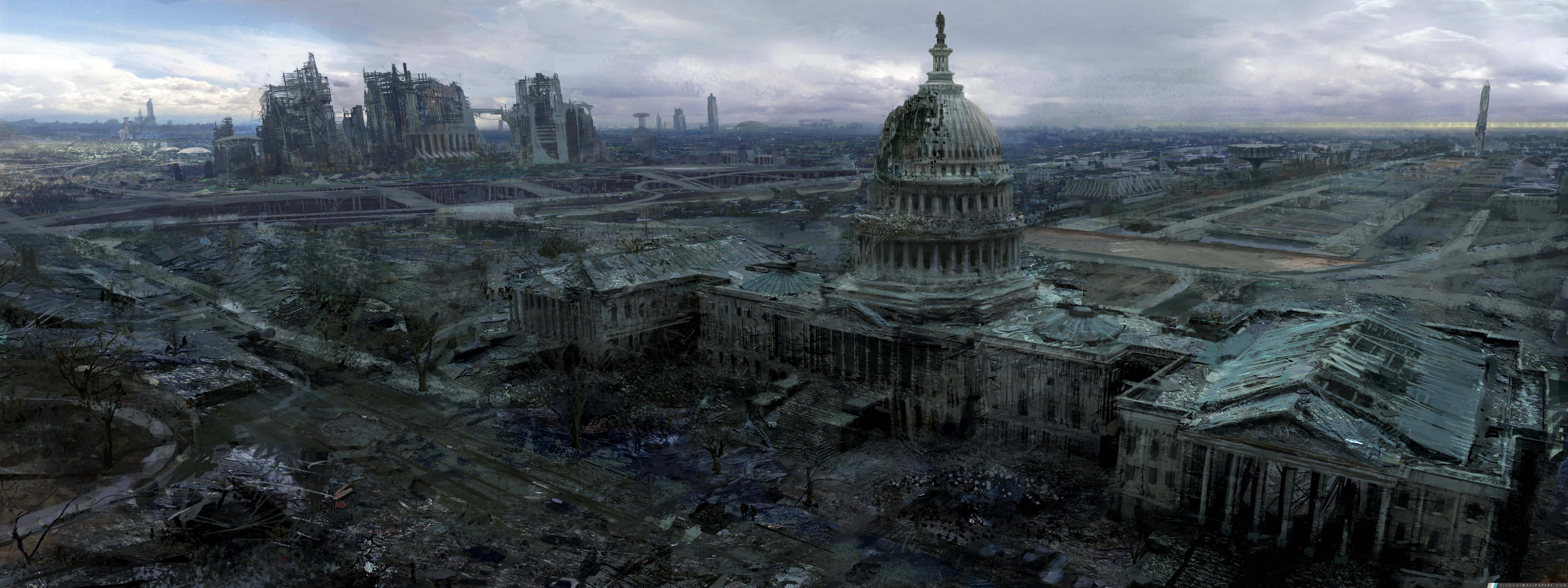 Fallout 3 Capitol Building, Arrière-plans HD à télécharger
