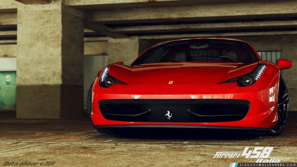 Ferrari 458 Italia 3D Max, Arrière-plans HD à télécharger