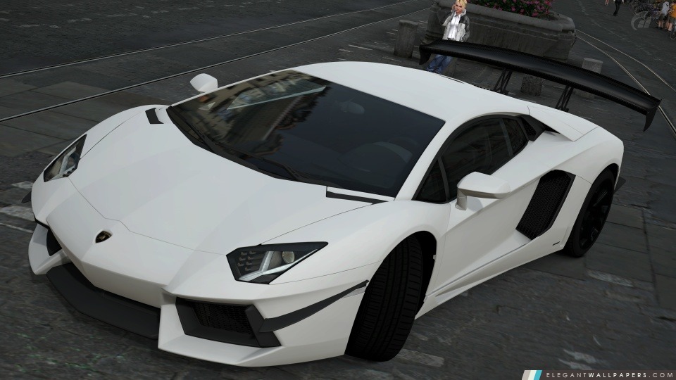 Lamborghini Aventador LP700-4 Blanc, Arrière-plans HD à télécharger