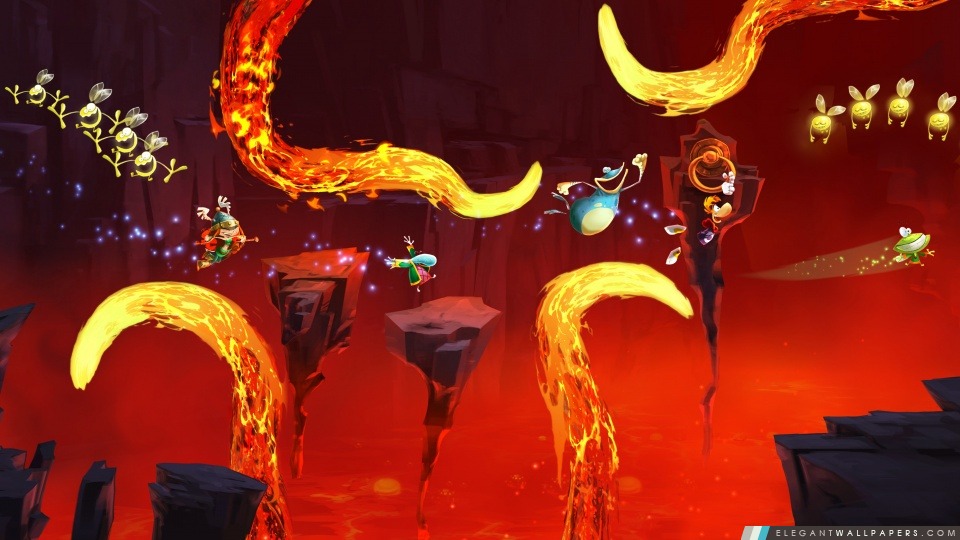 Rayman Legends Lava Chase, Arrière-plans HD à télécharger