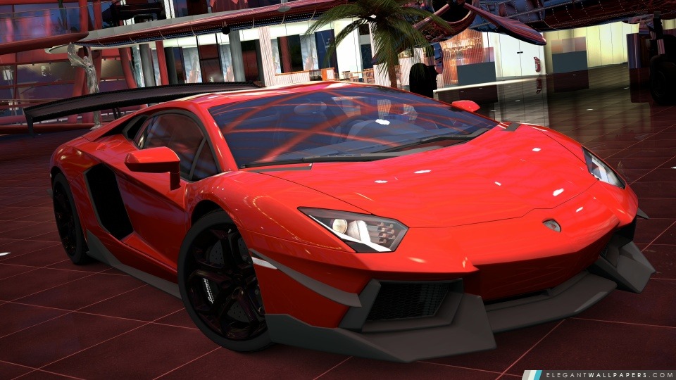 Lamborghini Aventador LP700-4 rouge, Arrière-plans HD à télécharger
