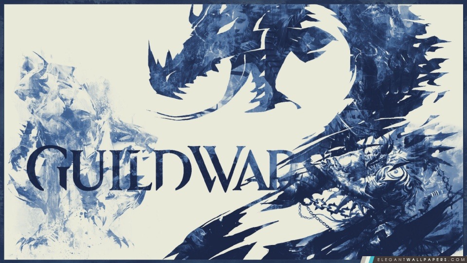 Guild Wars 2 – Bleu 3 teintée, Arrière-plans HD à télécharger