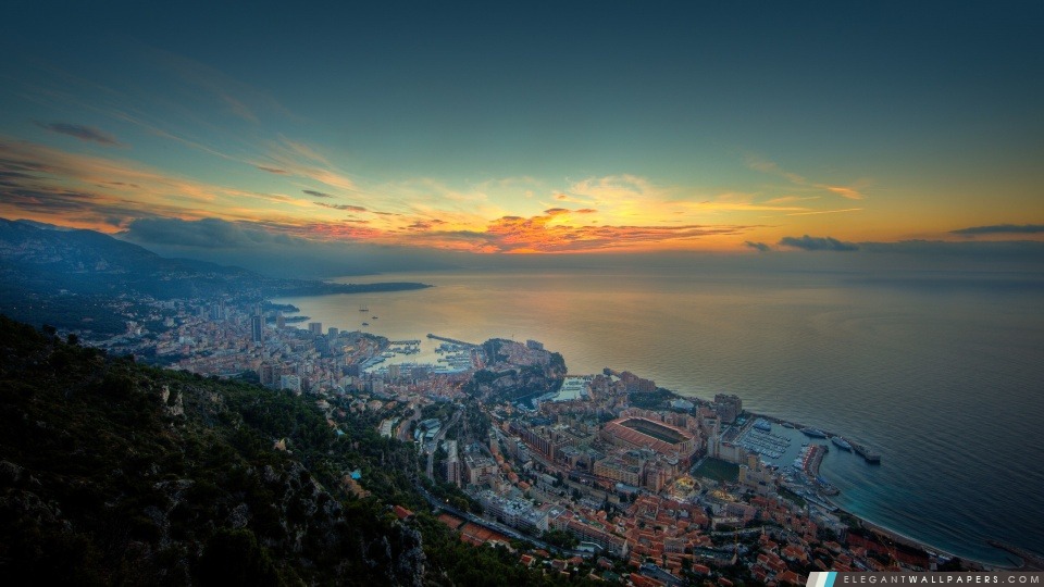Monaco Vue aérienne, Arrière-plans HD à télécharger