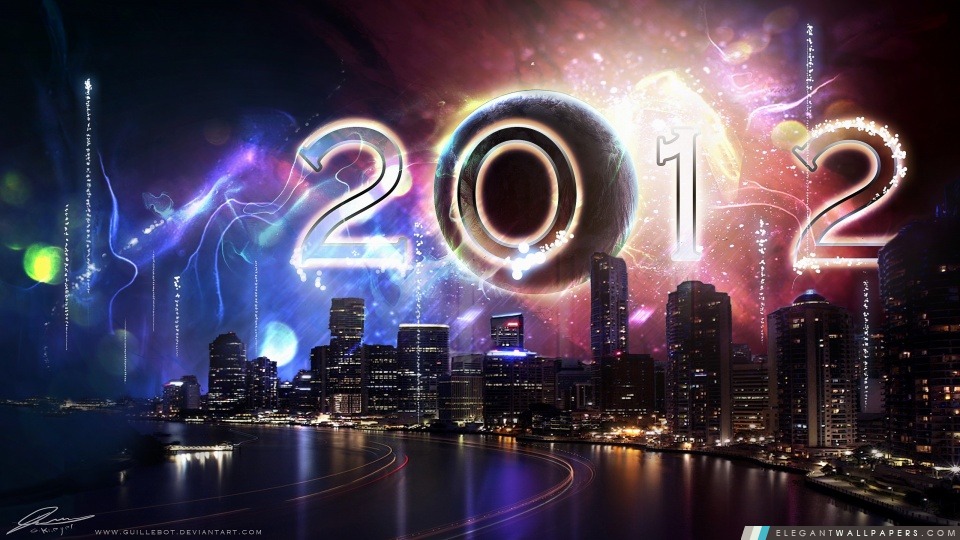 Nouvel An 2012, Arrière-plans HD à télécharger