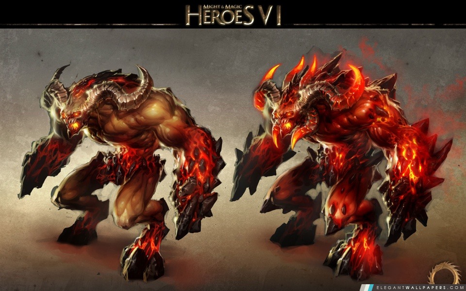 Heroes VI, démons, Inferno, Arrière-plans HD à télécharger